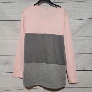 Women's Colorblock Lightweight Sweater Medium